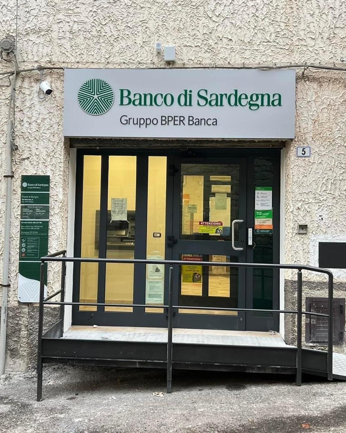 Il Banco di Sardegna apre uno sportello bancomat a Burgos