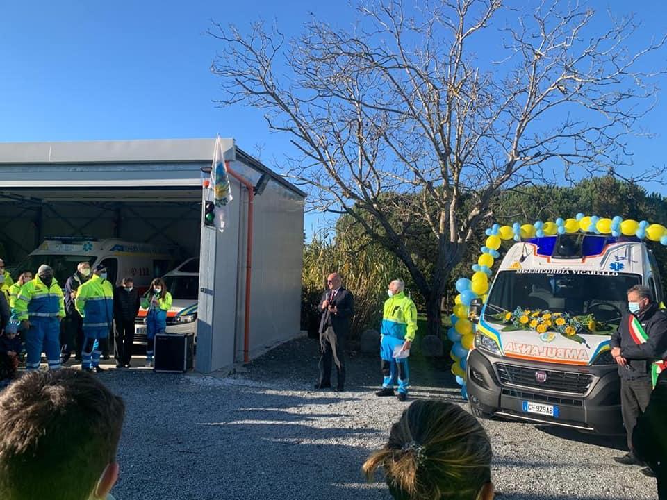 Il questore Roberto Massucci alla cerimonia di Vicarello