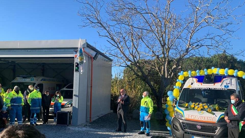 Il questore Roberto Massucci alla cerimonia di Vicarello
