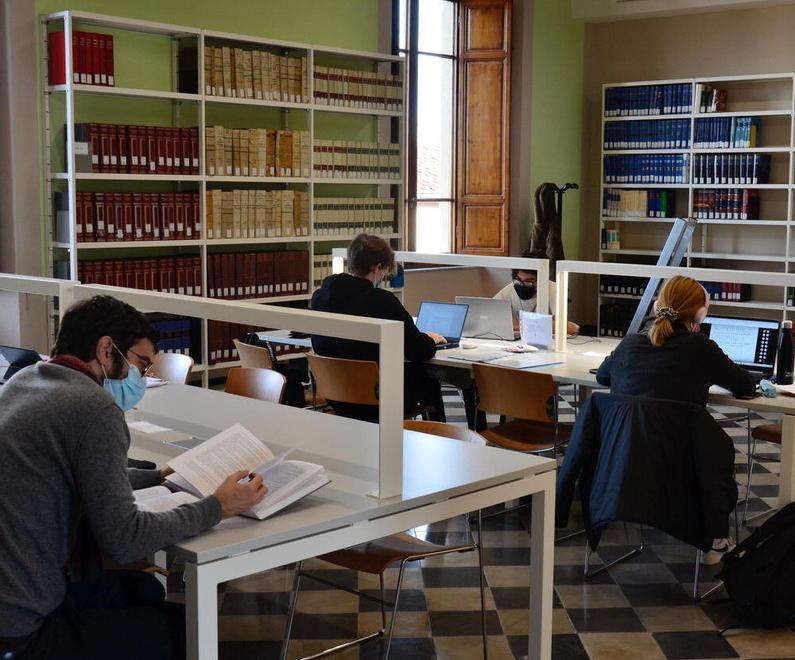 Un’ala della nuova biblioteca alla Sapienza