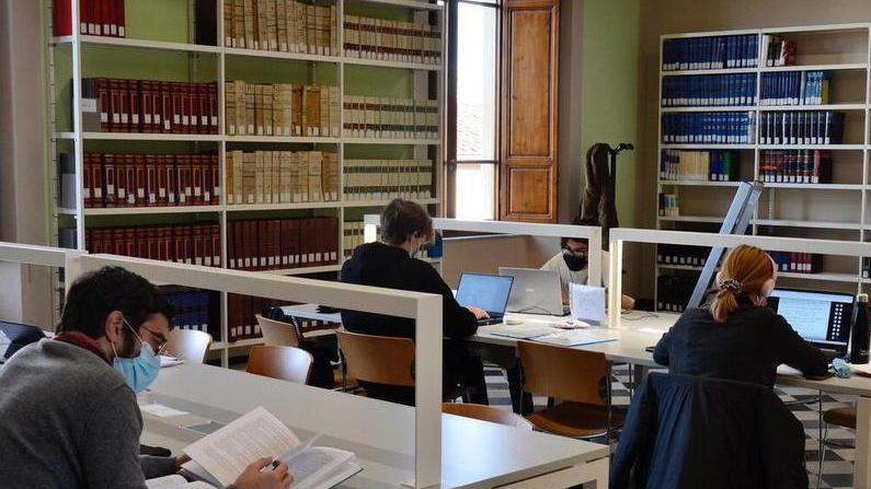 Un’ala della nuova biblioteca alla Sapienza