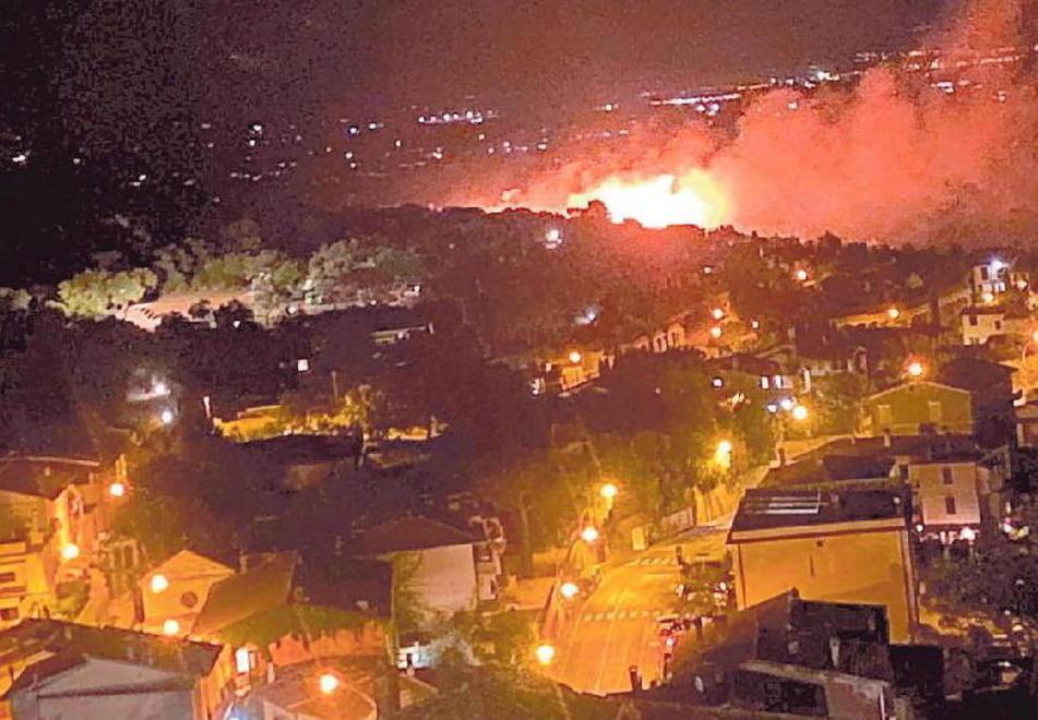 Il bosco andò in fiamme: furono 5 minorenni 