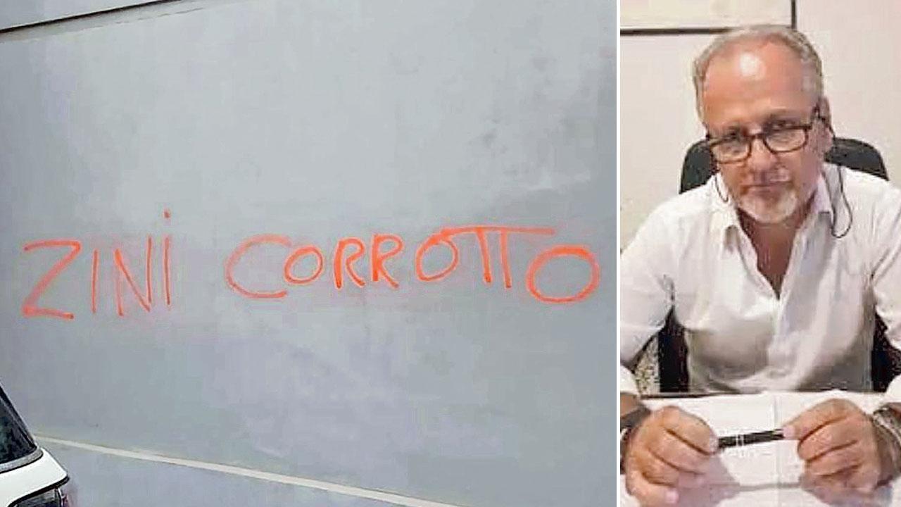 Imbrattato il muro del cimitero di Portoferraio con una scritta offensiva contro il sindaco Zini 