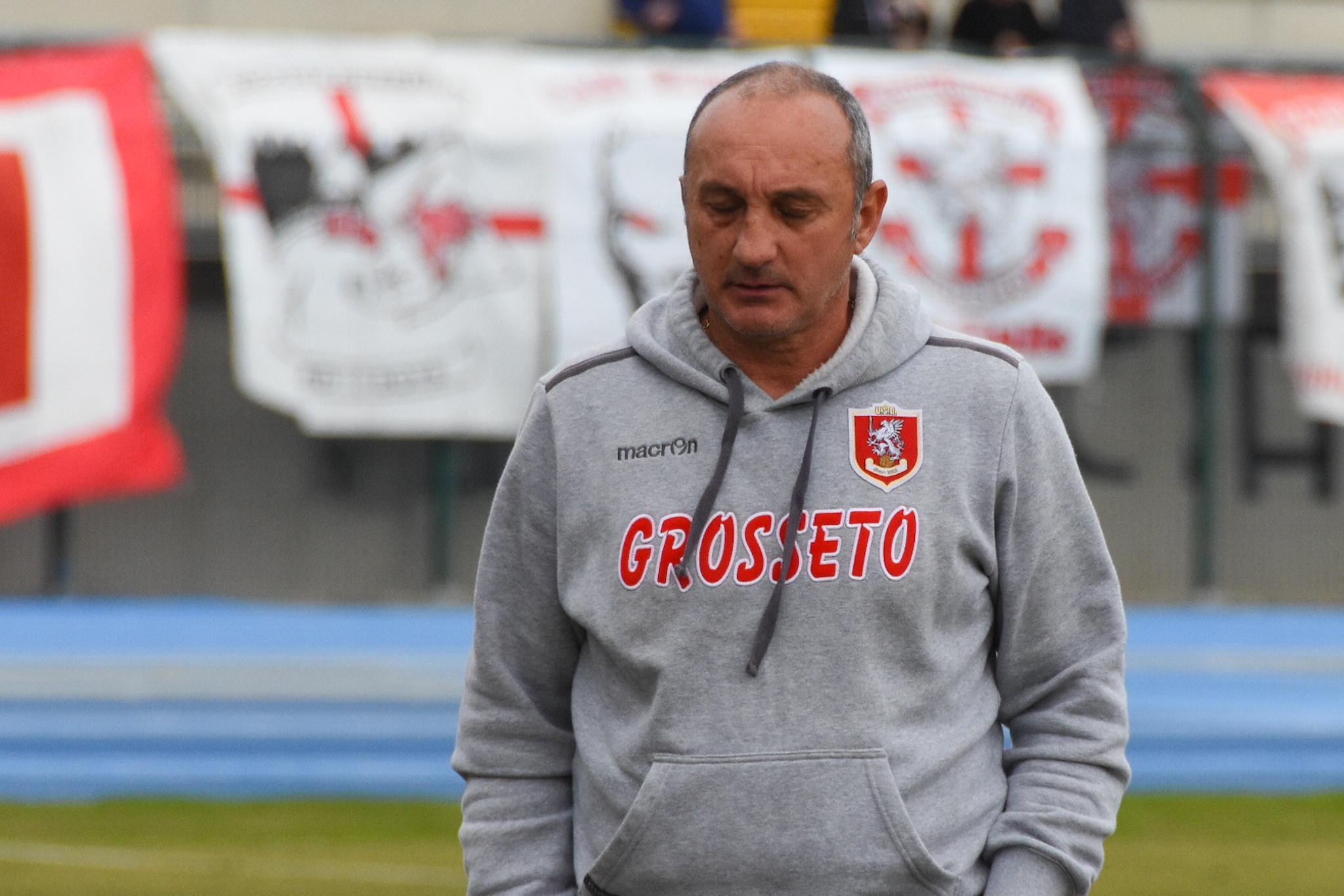 Lamberto Magrini non è più il tecnico del Grosseto (Foto AgenziaBF)