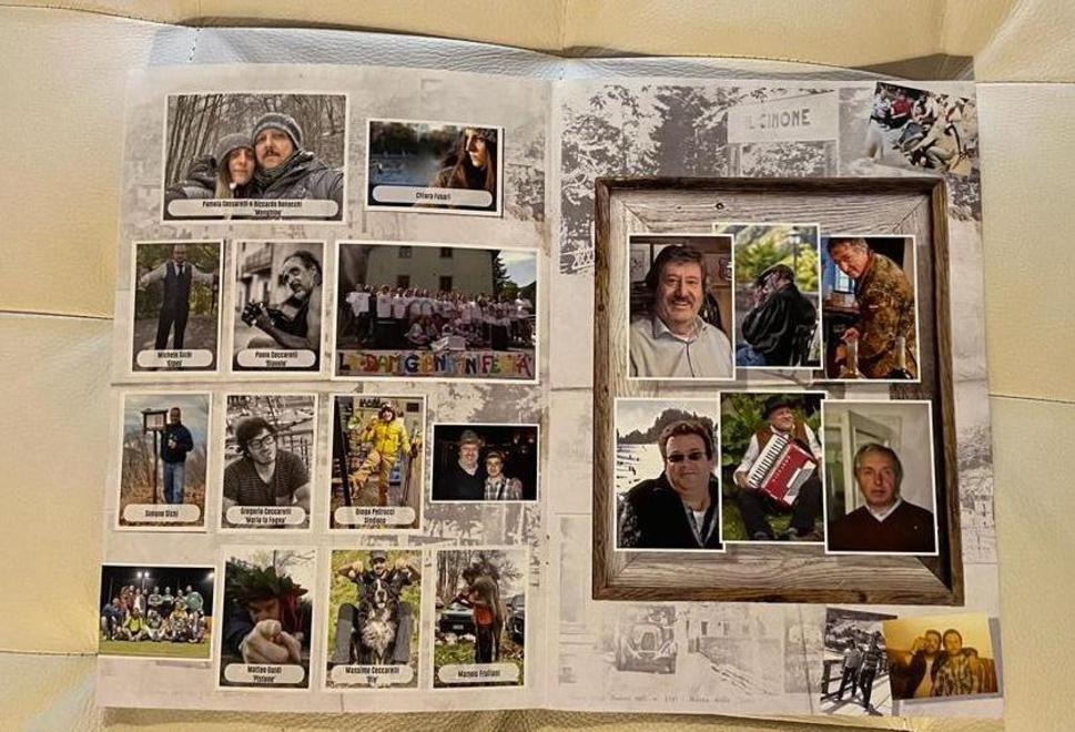L'idea di Alessandra e Niccolò: un album di figurine con i volti di chi abita sulla montagna  