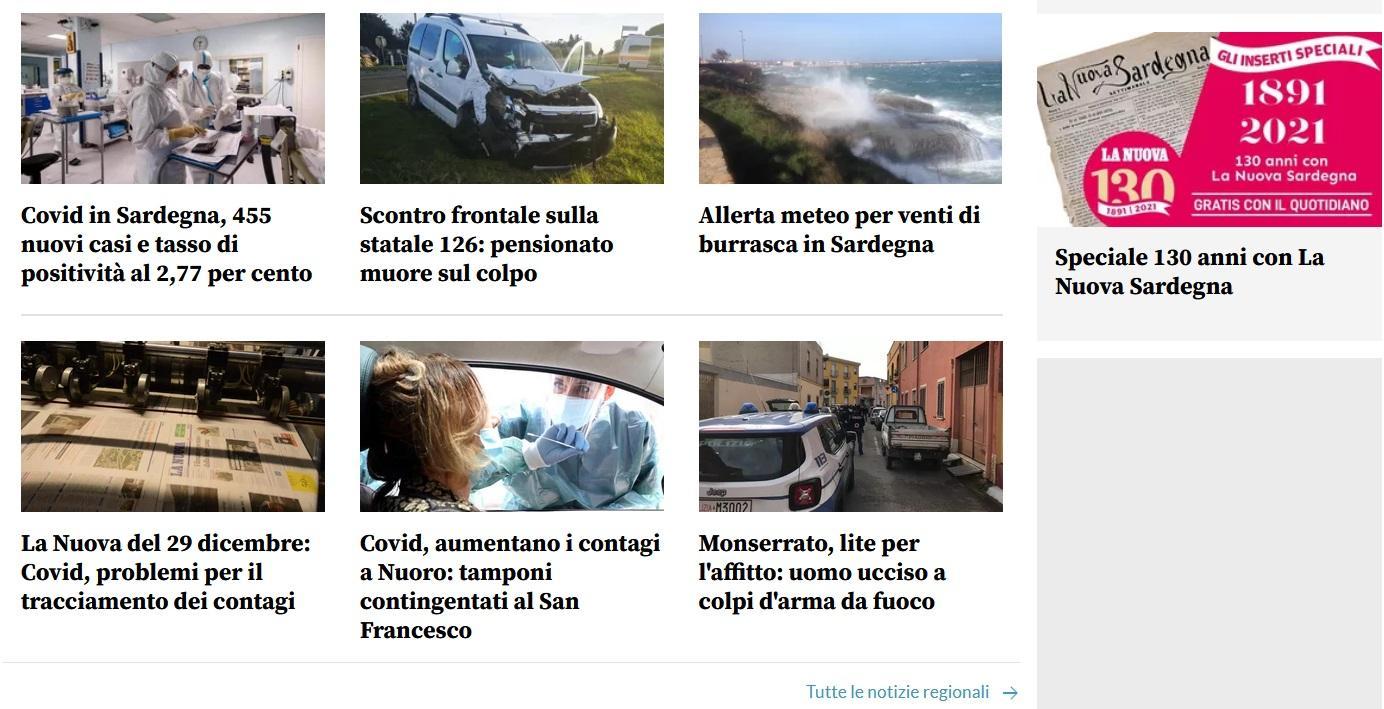 Il sito della Nuova Sardegna al top in Italia per affidabilità dell'informazione 