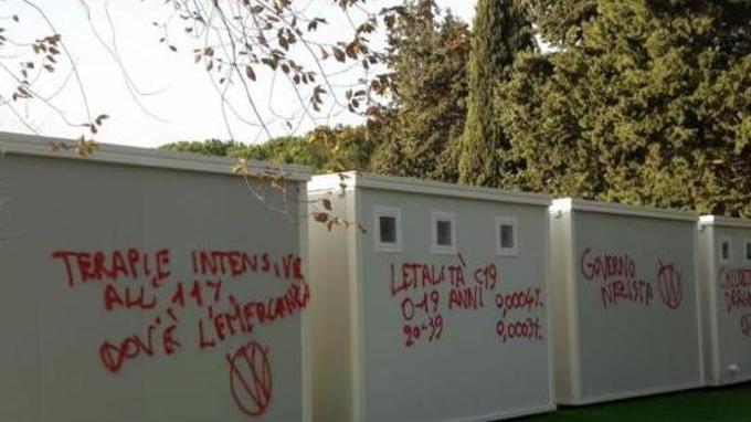 Scritte sui moduli scolastici Raid dei no-vax alla Cittadella