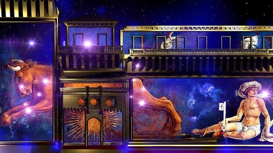Mille colori sul Castello Estense «Spettacolo emozionante»