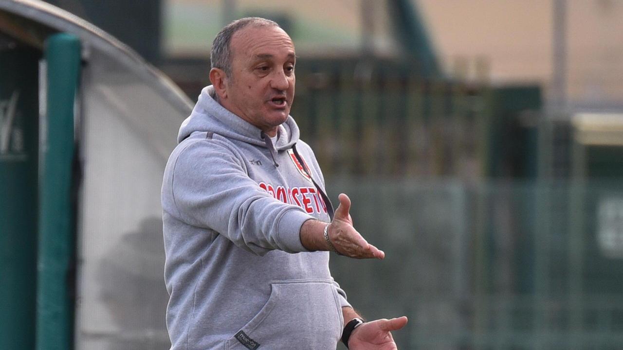 Lamberto Magrini: ha guidato il Grosseto dal 2017 al 28 dicembre 2021, quando è stato esonerato dalla nuova proprietà del club