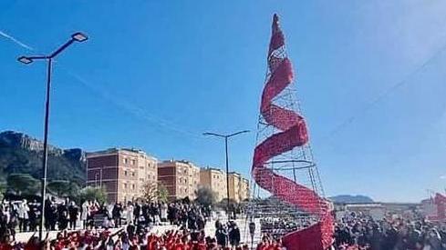 Spettacolo al villaggio di Natale