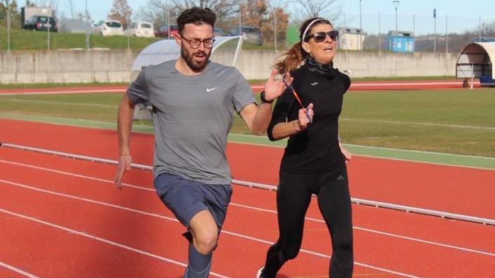 La campionessa paralimpica si allena al centro Coni