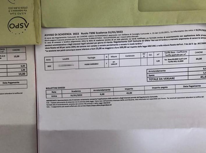 «Tassa per il passo carrabile l’importo è stato triplicato»