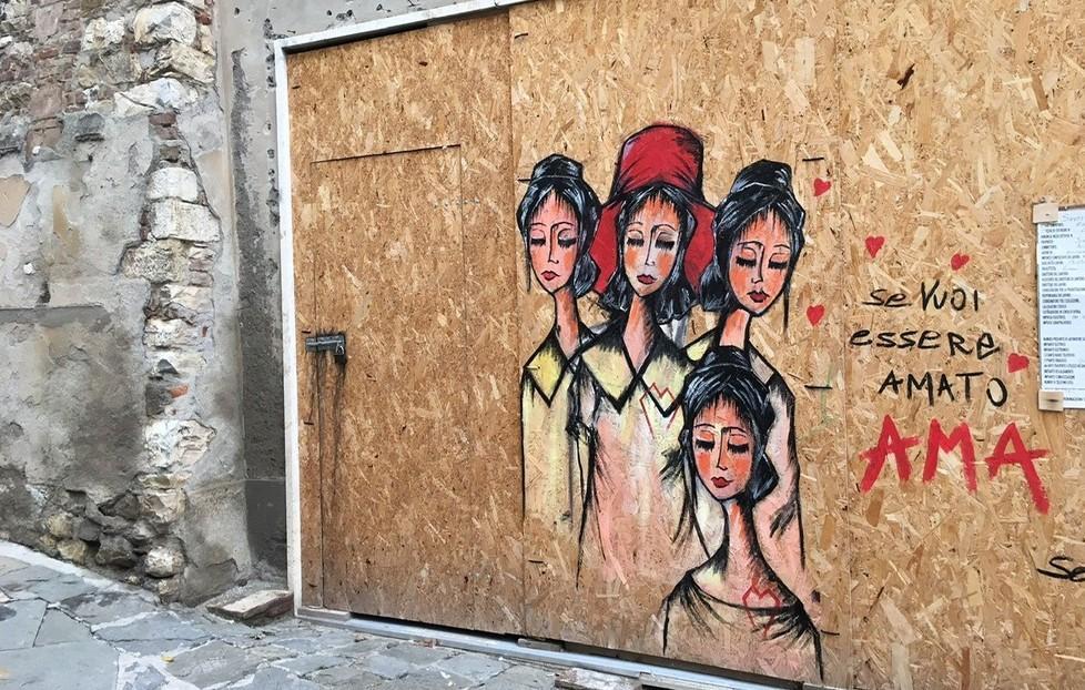 Attacco d’arte di Seneca L’amore su un pannello