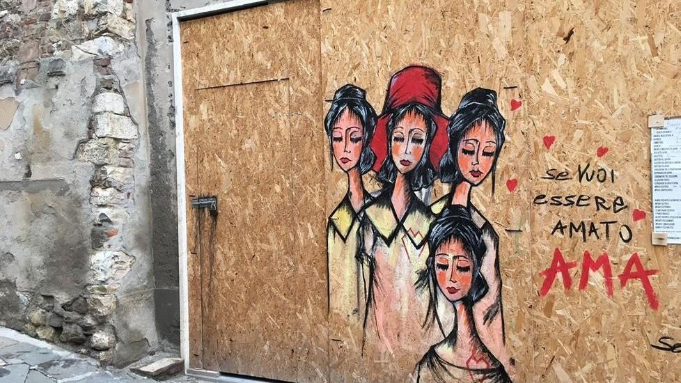 Attacco d’arte di Seneca L’amore su un pannello