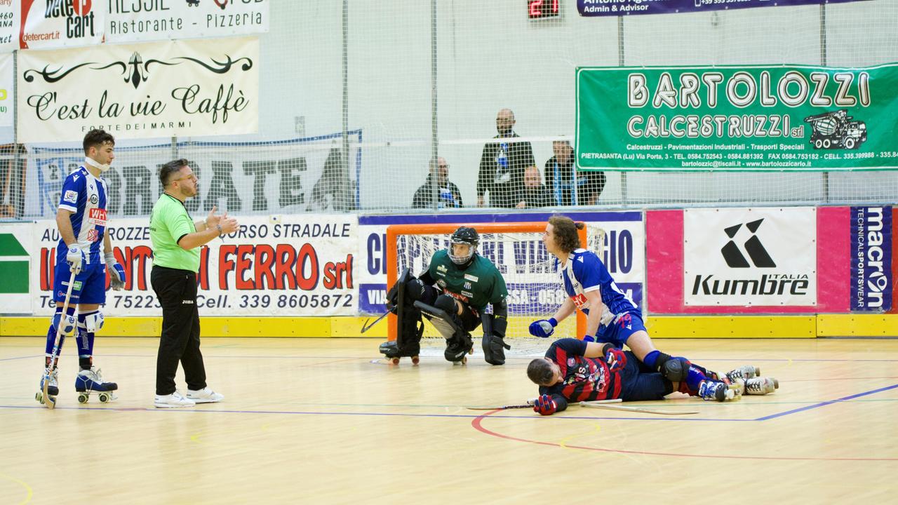 Una gara di campionato dei rossoblù (foto di Sonia Fusalli)
