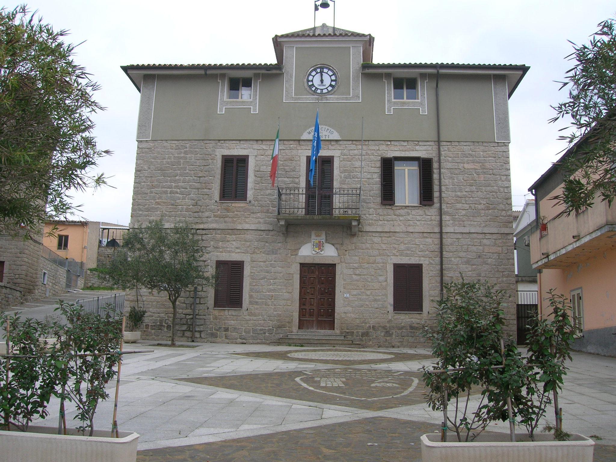 Il municipio di Monti