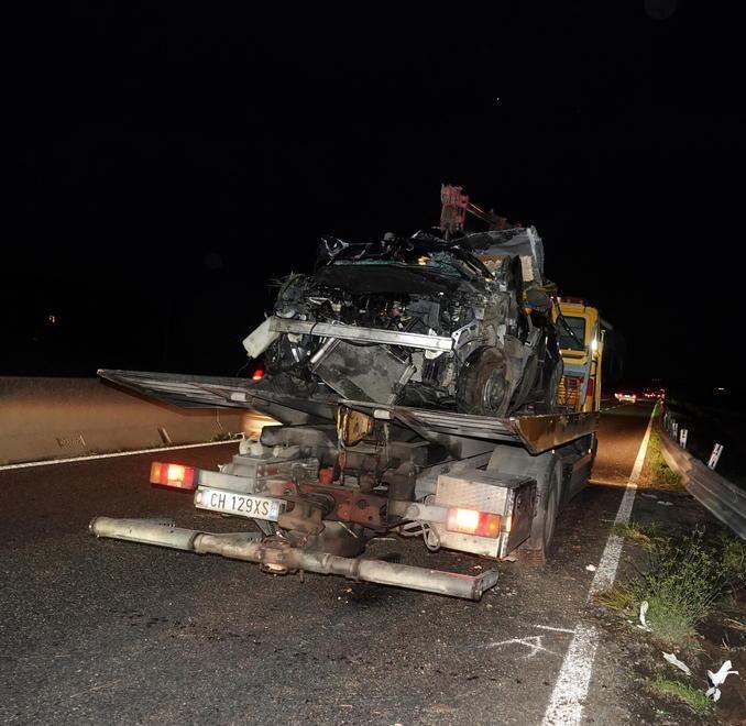 L'auto su cui viaggiavano Marta e il suo fidanzato: l'11 novembre del 2021 lo schianto sulla statale Aurelia (Foto di Enzo Russo)