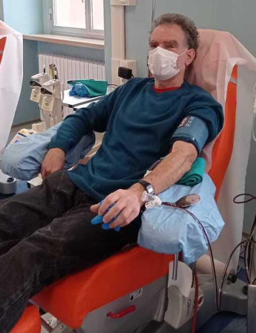 Sergio è da record: ha fatto 250 donazioni tra sangue e plasma 