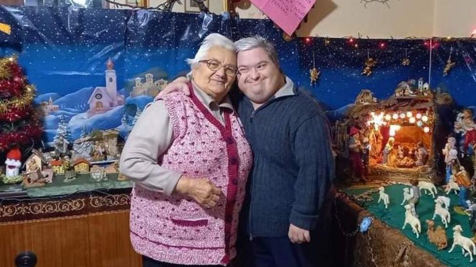 Il presepe di “Domme” fatto a casa con il cuore