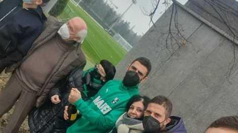 Ieri il brindisi con i tifosi