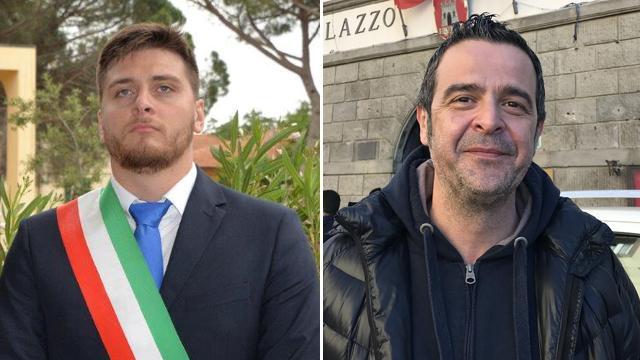 A sinistra Giacomo Termine, sindaco di Monterotondo Marittimo; a destra Michele Bartalini, sindaco di Castel del Piano