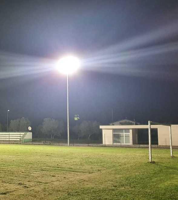 Stadio, illuminazione a led