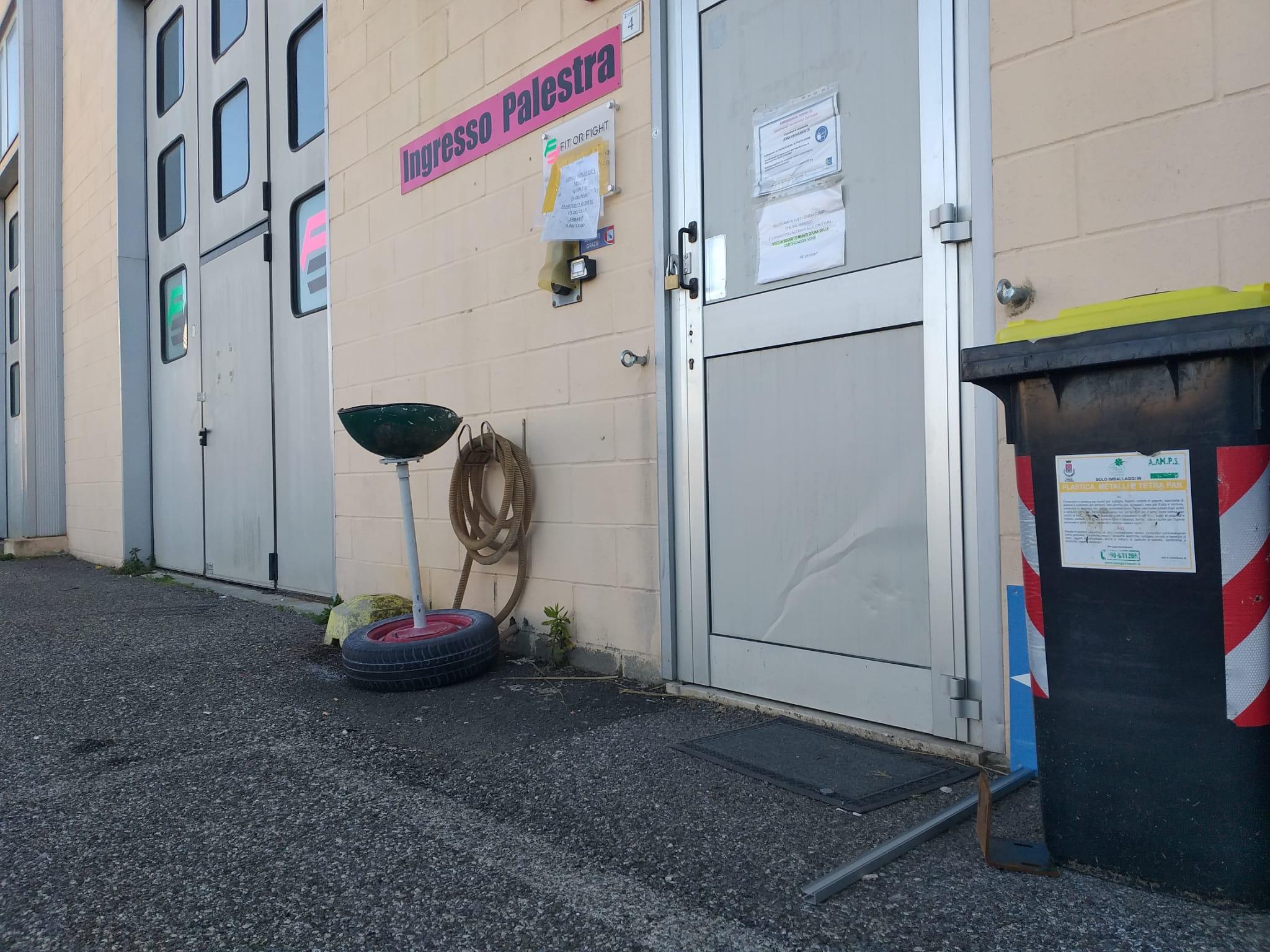 L'ingresso della palestra