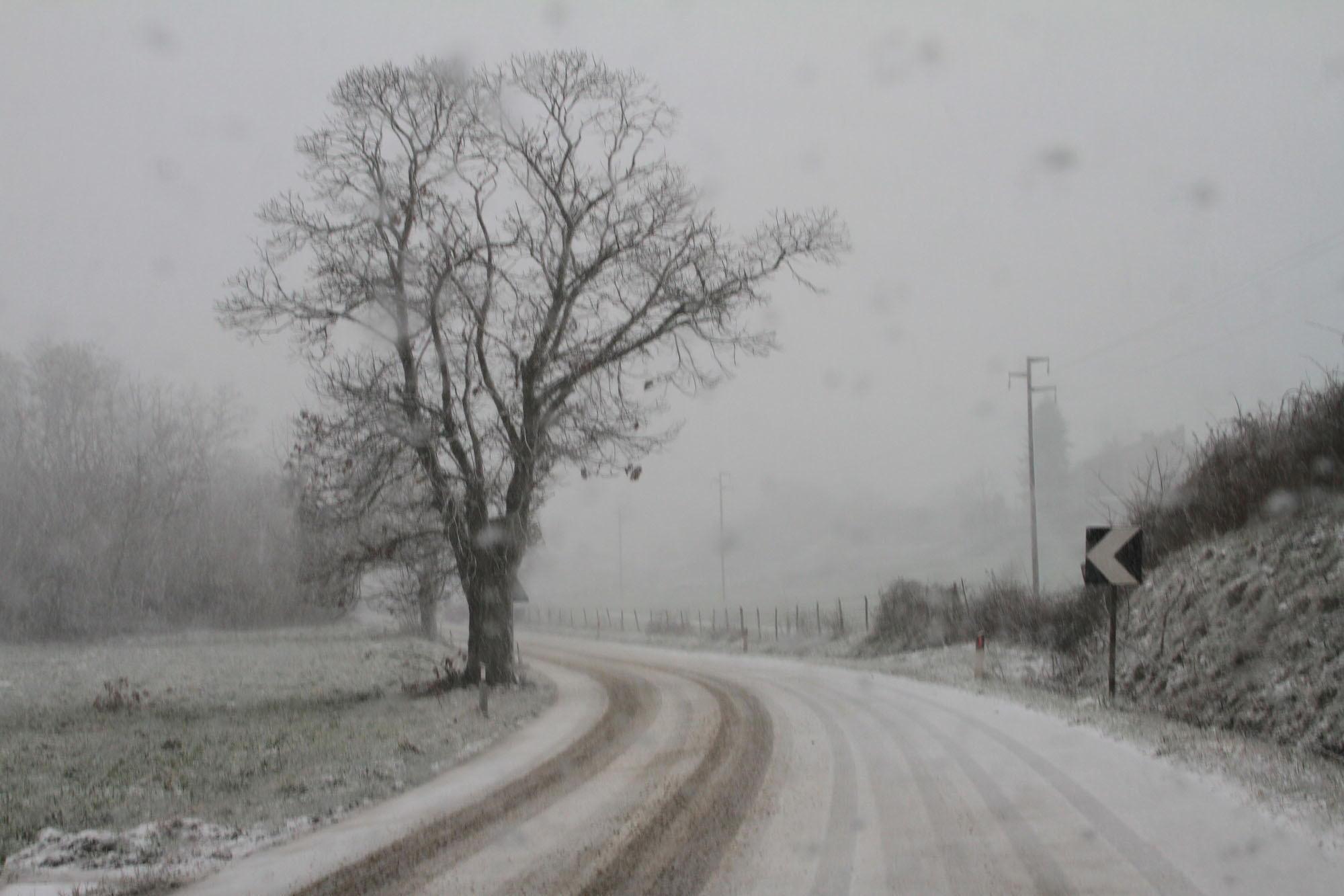 Neve sull'Amiata in una foto d'archivio