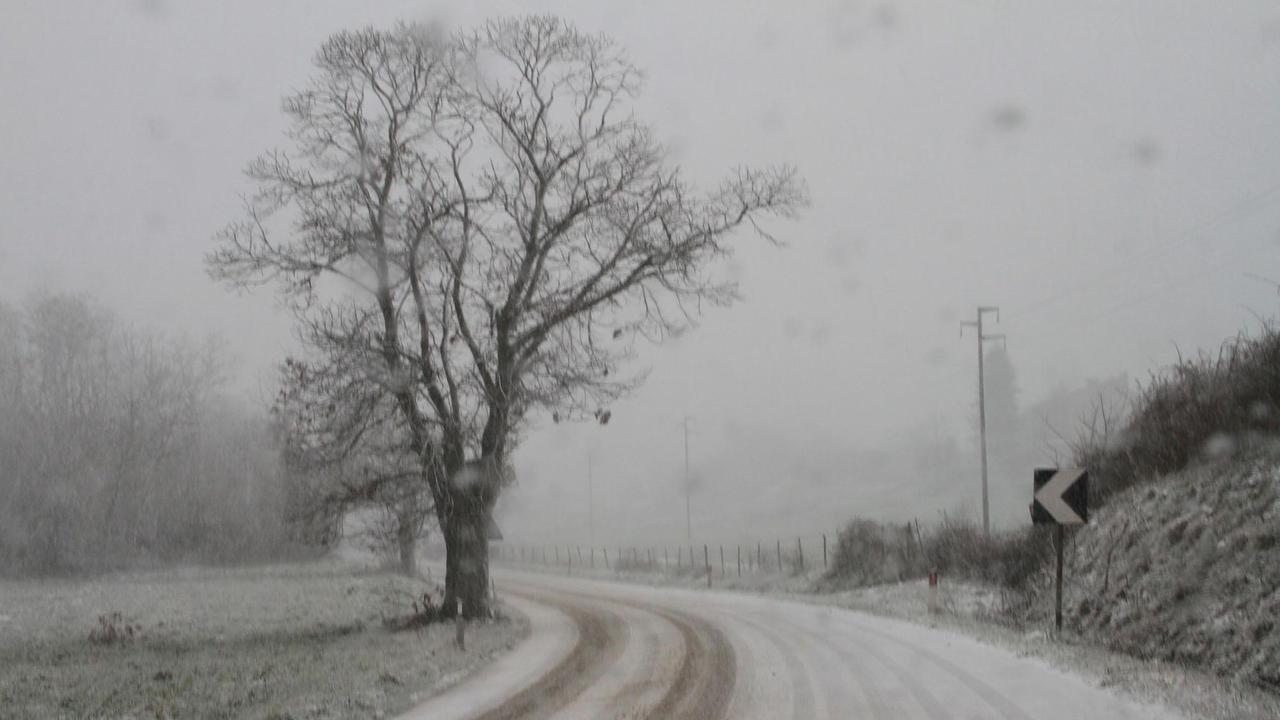 Neve sull'Amiata in una foto d'archivio
