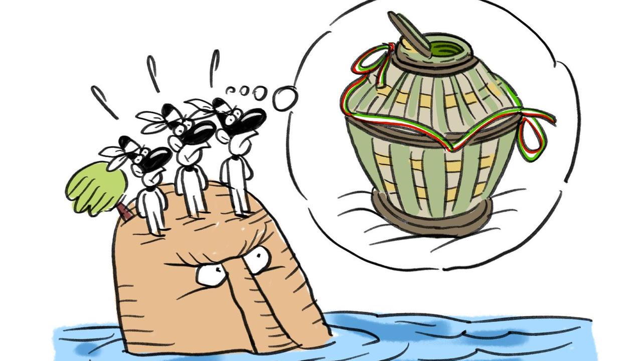 La vignetta di Gef: voto per il Quirinale, deputati no vax bloccati nelle isole