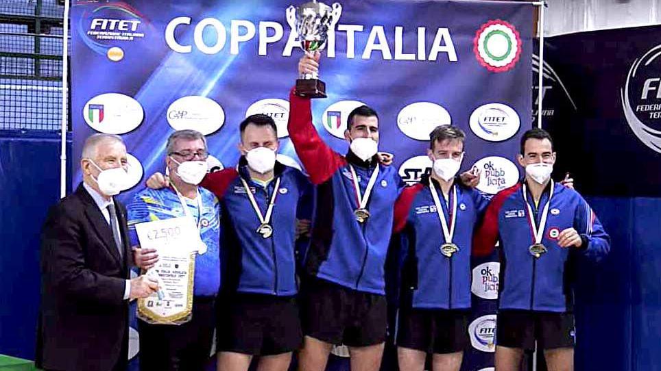 La premiazione dell’Apuania avvenuta ieri poco dopo la finalissima