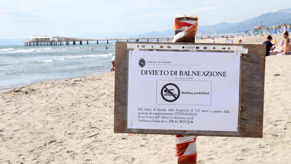 Divieto di balneazione alla Fossa dell’Abate lato Lido
