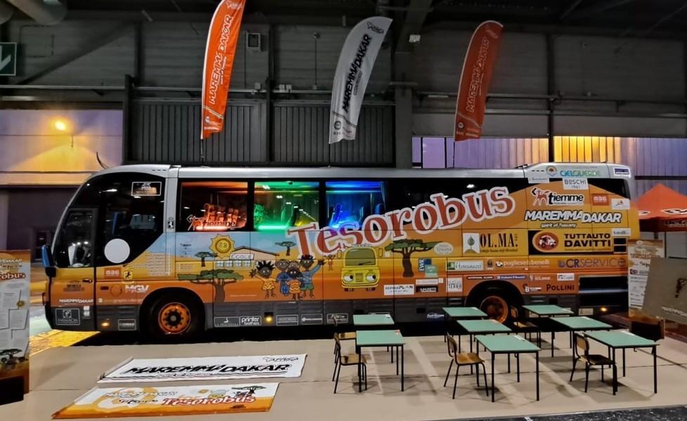 Il bus per aiutare il Senegal in vetrina all’Expo di Verona 
