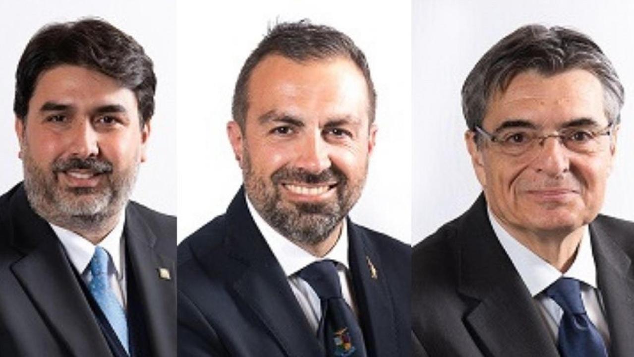 Christian Solinas, Michele Pais, Gianfranco Ganau