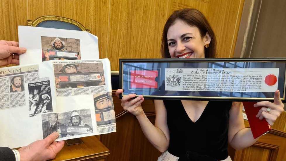 Stefania la modenese che ha stregato Londra A lei l’alta onorificenza «Freeman of The city»