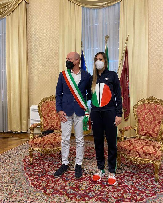 Una pergamena per Giulia Aringhieri, la stella azzurra del sitting volley