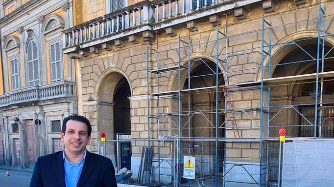 Palazzo Pretorio, in corso l’allestimento del cantiere