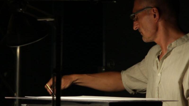 Le tavole originali di Michele Ferri nello spazio espositivo dell’Artoteca del Multiplo