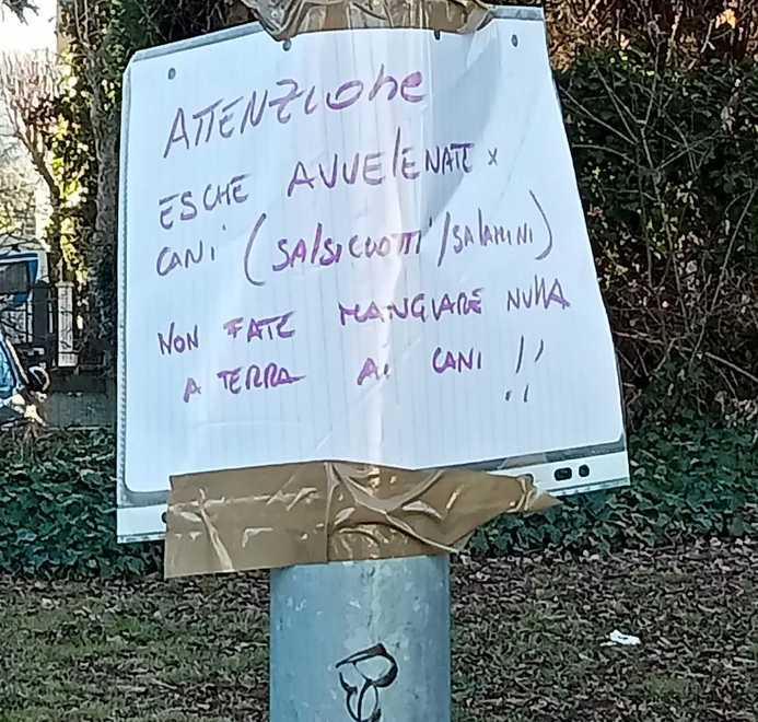 Sassuolo. Gomma fritta e salami al veleno Al parco c’è chi odia i cani 