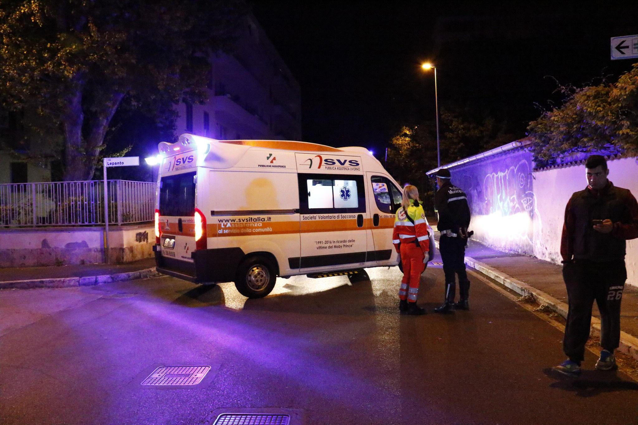 Un'ambulanza della Svs in via Lepanto (foto d'archivio)