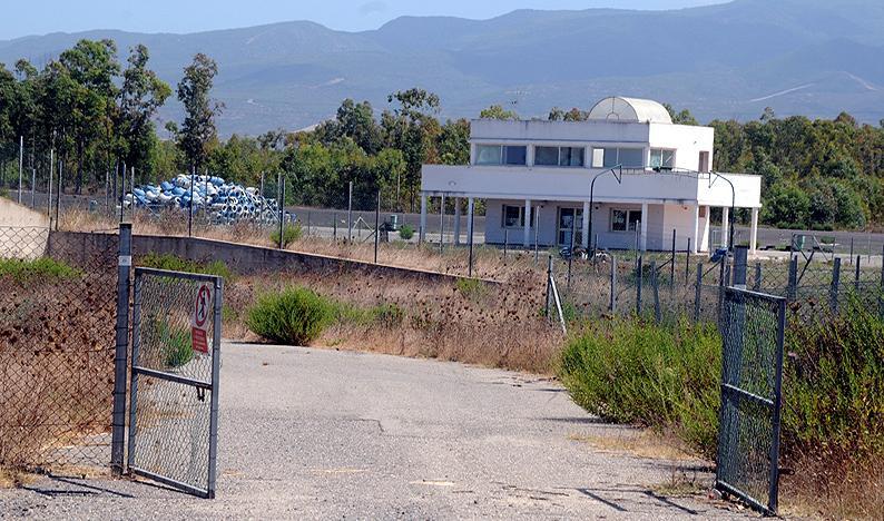 L'ingresso dell'autodromo per gare di formula 3 ad Arborea: eseguito solo il 5 per cento dei lavori