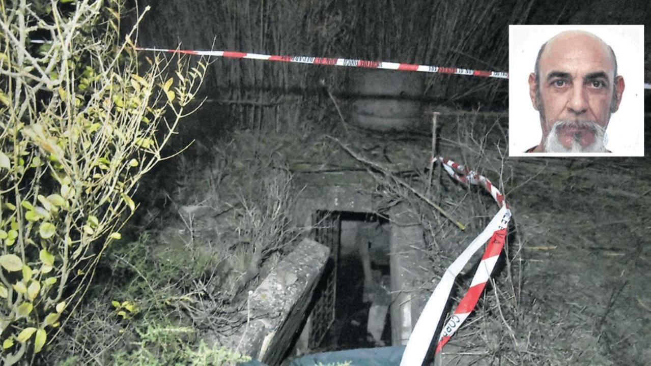 Il pozzo dove è stato ritrovato il cadavere di Giuseppe Sideri (nella foto del riquadro)