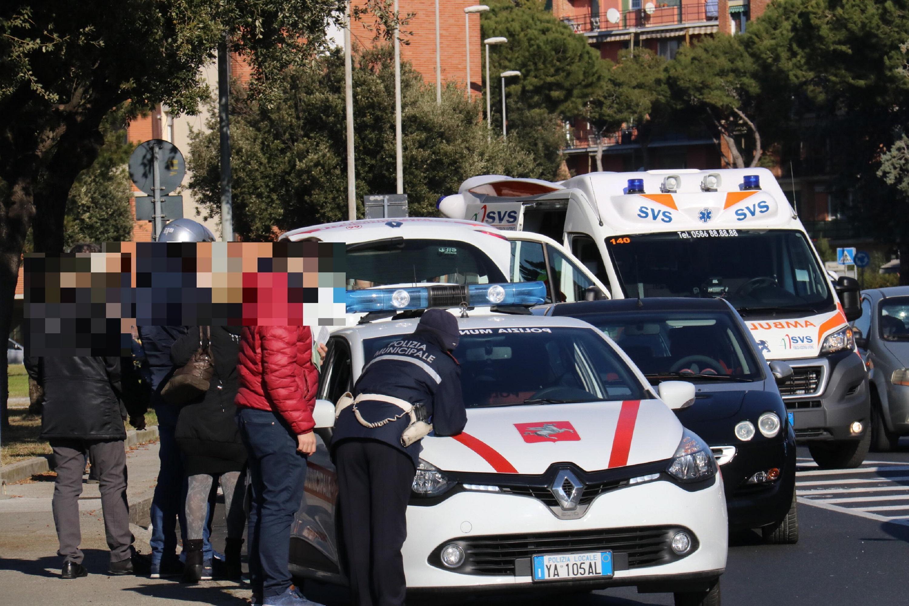Un incidente in via Oberdan Chiesa (foto d'archivio)