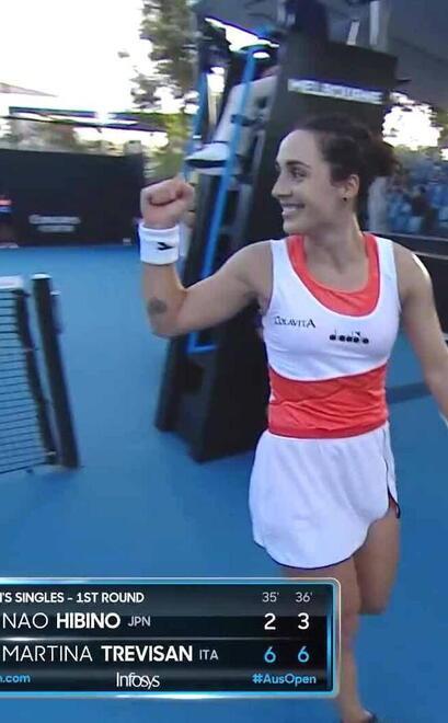 Martina Trevisan brilla in Australia
