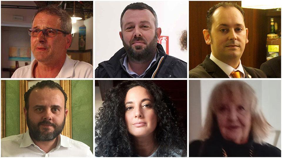 Sauro Venuti, Beppe Pieretti, Francesco Bennati, Bruno Ciuffi, Sarah Pugi e Oriana Bardine