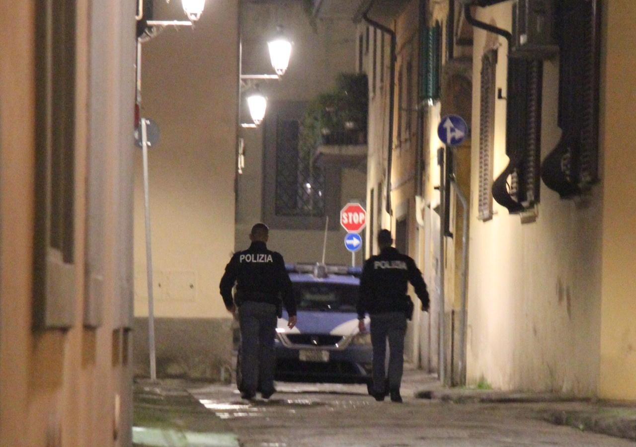 Novembre 2016, la polizia nel vicolo della Zecca