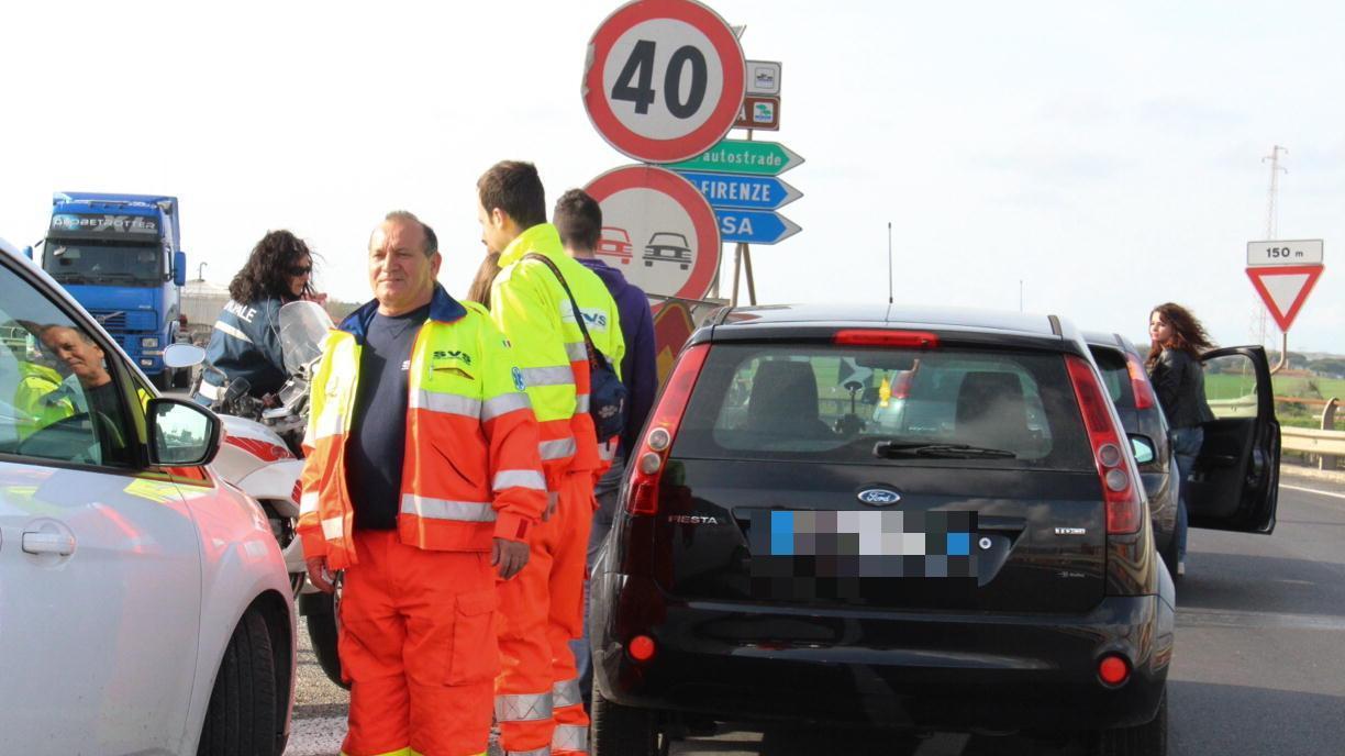 Un incidente in via Leonardo Da Vinci (foto d'archivio)