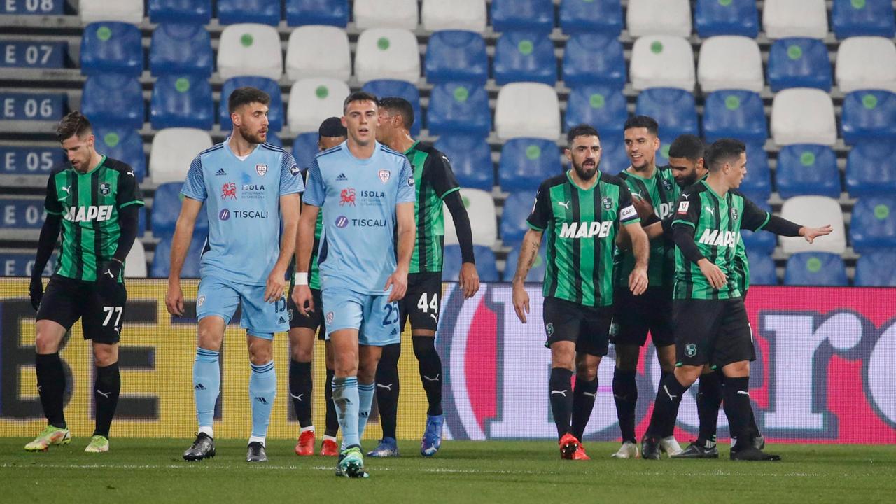 Il Cagliari perde col Sassuolo e dice addio alla Coppa Italia