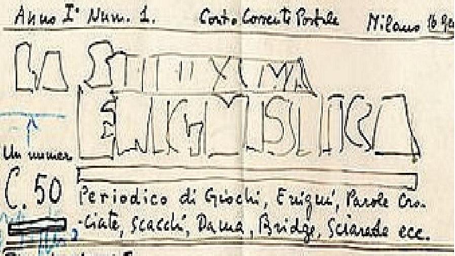 Il bozzetto realizzato da Sisini per il primo numero