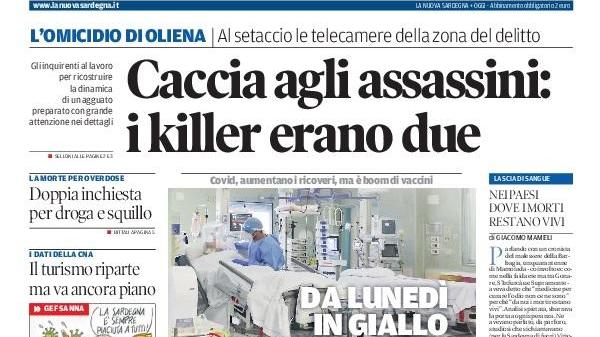 La Nuova Sardegna - Prima Pagina - 22 gennaio 2022